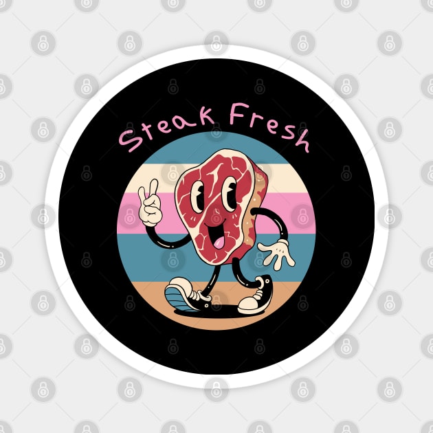 Steak Fresh! Magnet by Vincent Trinidad Art